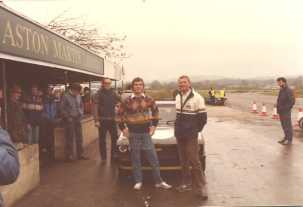 A young looking JP helping on a charity day organised by Skid Control. He gave hot laps in a Willhire race prepared Capri.