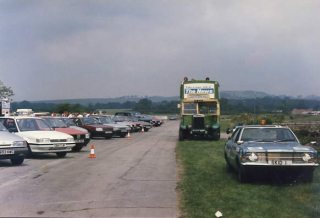 Worthing Guardian Motor show, track view, mid 80's at Skid Control