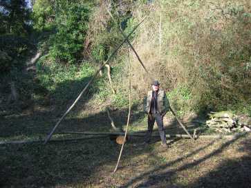 colin next to first A frame in glade